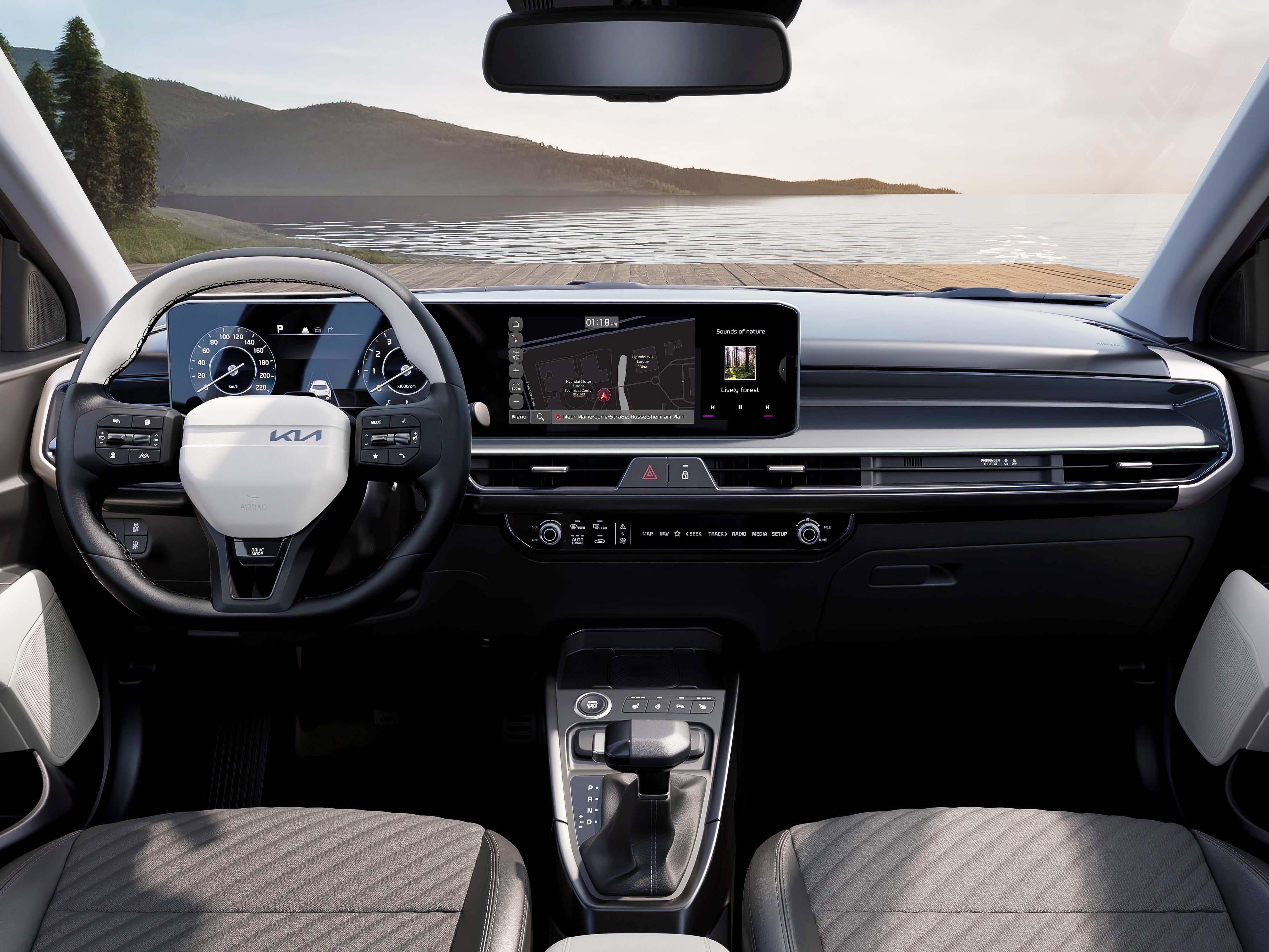 Inchirieri auto Satu Mare aeroport Kia Stonic 2026 Interior Dashboard Cockpit Design rent a car airport