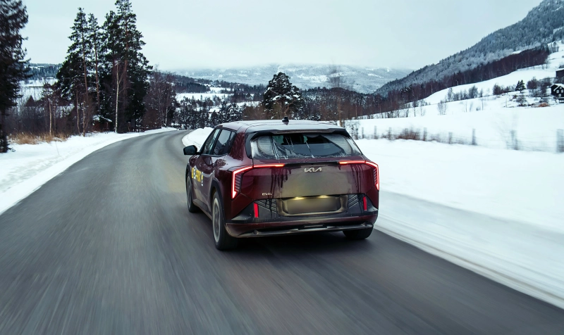 Kia EV4 sfidează gerul arctic: 390 km parcurși la -31°C în cadrul testului El Prix din Norvegia
